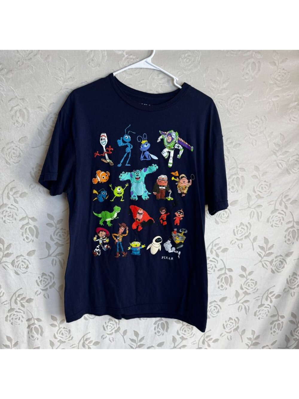 Pixar Disney T Shirt characters Monsters Inc. Toy Story Cars Incredibles Antz LG